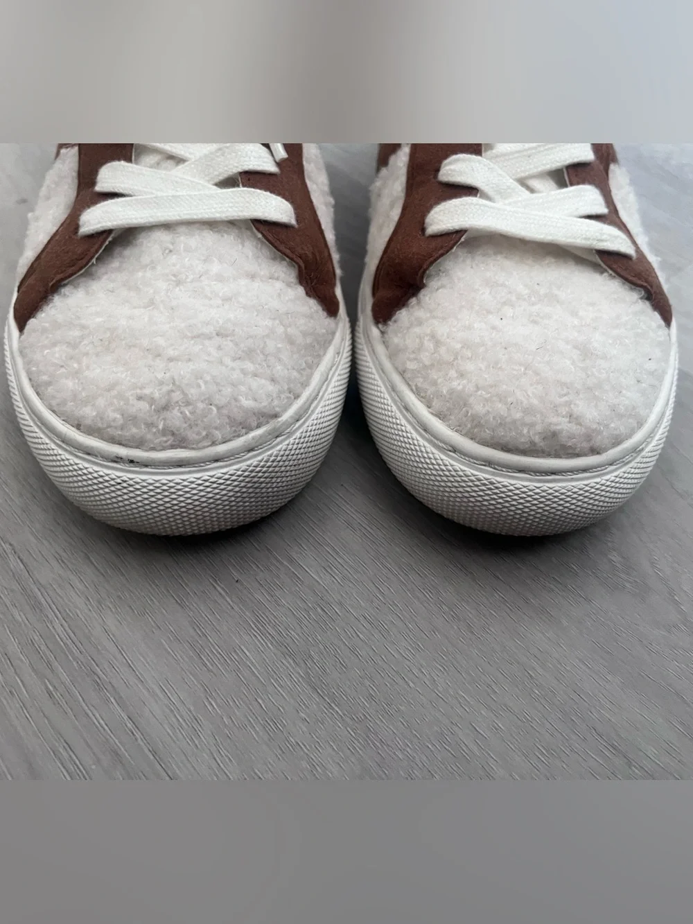 Men’s J. Crew striped road trip Sherpa sneakers